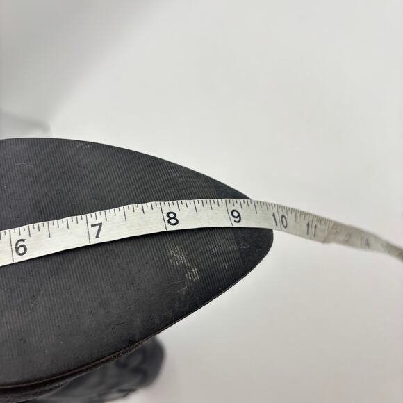 J. Chisholm Smooth Black Leather Western Boots Women's 7M Y2K Boho Vintage - Picture 12 of 16